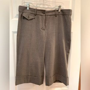 Gray Capri pant with a cuff!
